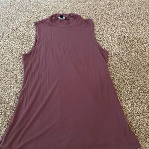 Express Sleeveless Plum Muscle Tee